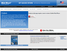 Tablet Screenshot of dpgaugestore.com
